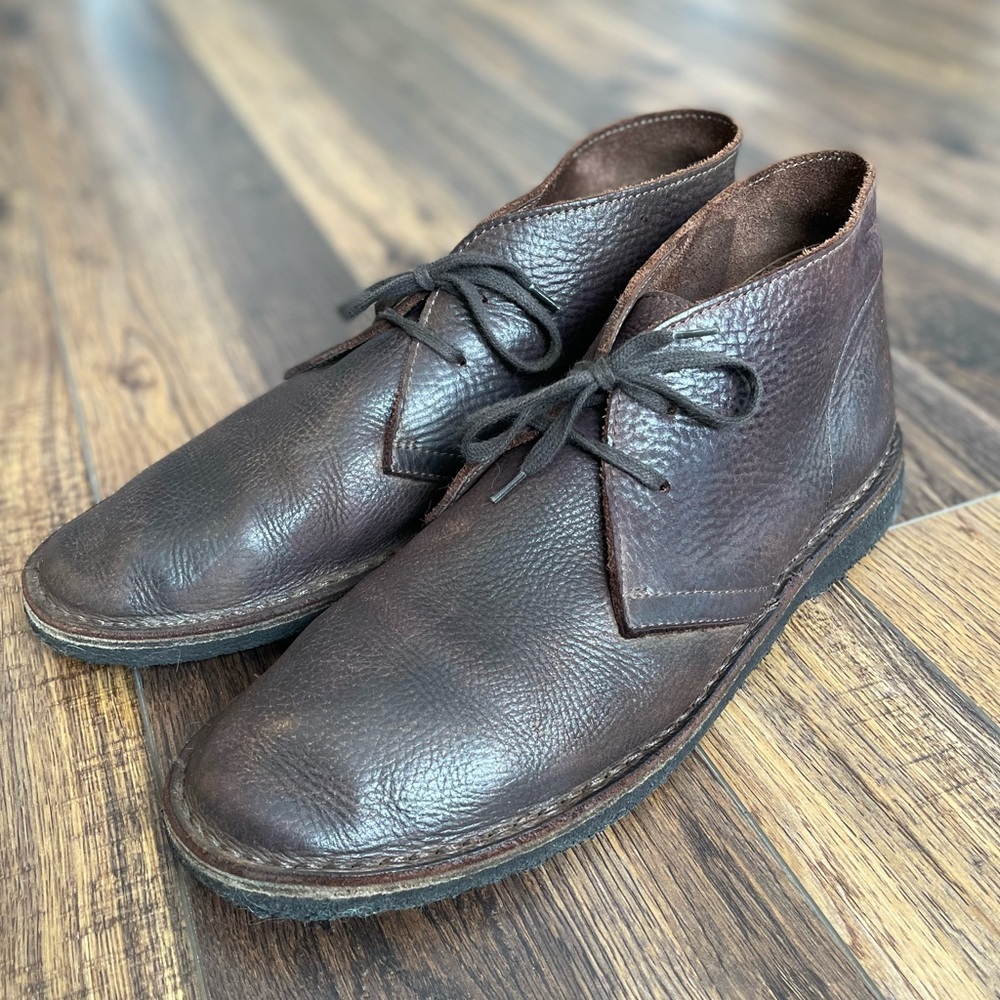 J Crew McCallister desert boots sz 11 in oiled brown leather